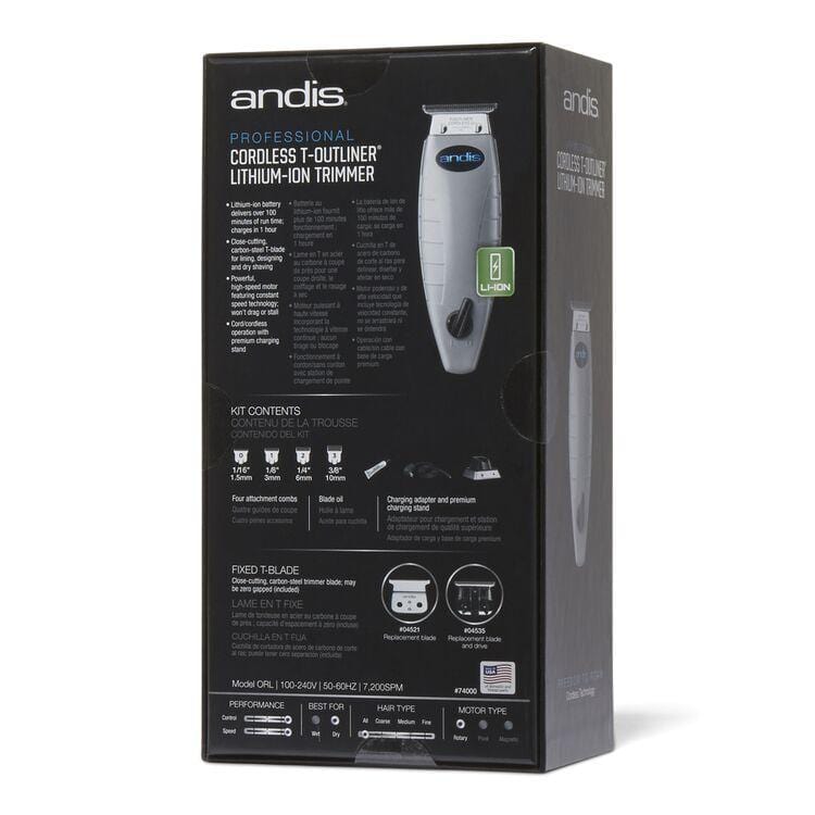 ANDIS_Cordless T-Outliner Lithium-Ion Trimmer_Cosmetic World