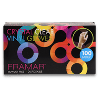 Thumbnail for FRAMAR_Crystal Clear Vinyl Gloves 100pcs_Cosmetic World
