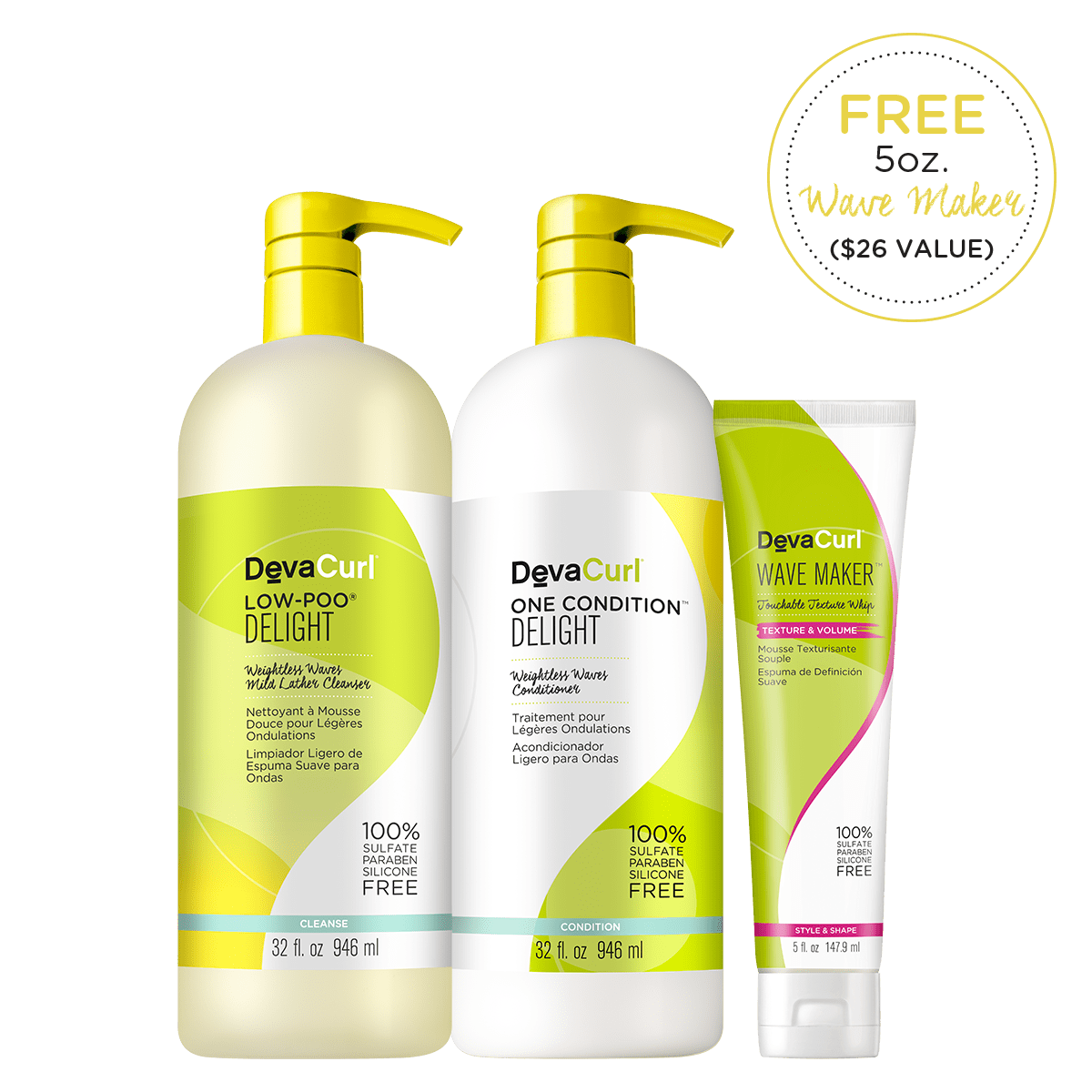 DEVA CURL_DevaCurl Wavy Bigger Better Basic Set_Cosmetic World