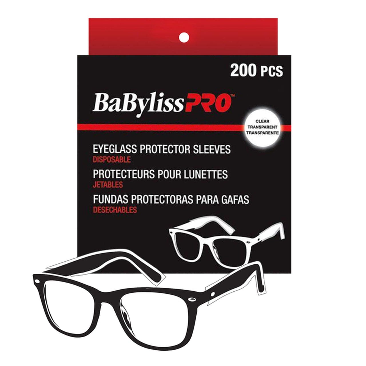 BABYLISS PRO_Disposable Eyeglass Protector Sleeves 200pcs_Cosmetic World