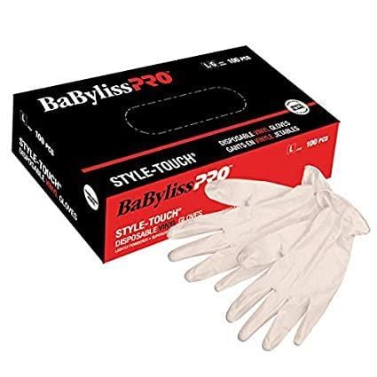 BABYLISS PRO_Disposable Vinyl Gloves White (100 pcs)_Cosmetic World