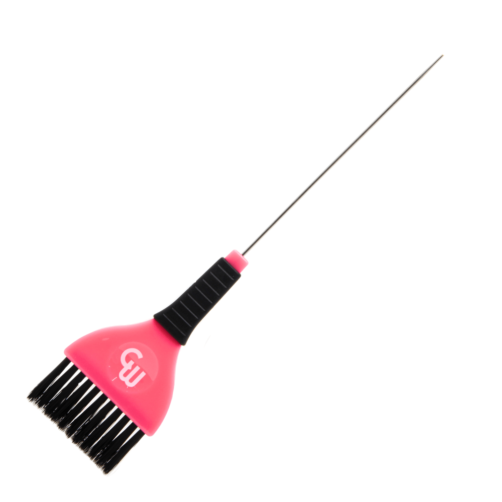 COSMETIC WORLD_Dual Hair Color Brush and PinTail Comb 2" / 5cm Wide_Cosmetic World