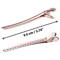 Thumbnail for MOON COLLECTION_Duckbill hair clips steel 9.5cm/3.75