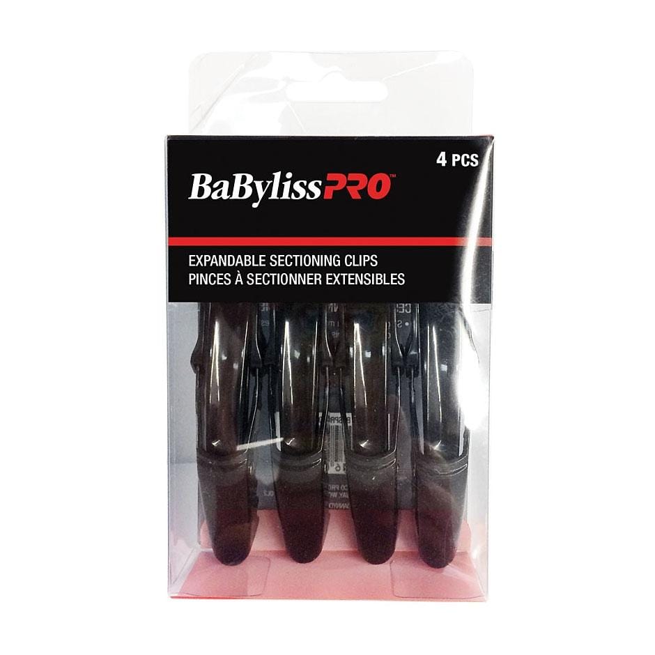 BABYLISS PRO_Expandable sectioning clips Large 4 pack_Cosmetic World