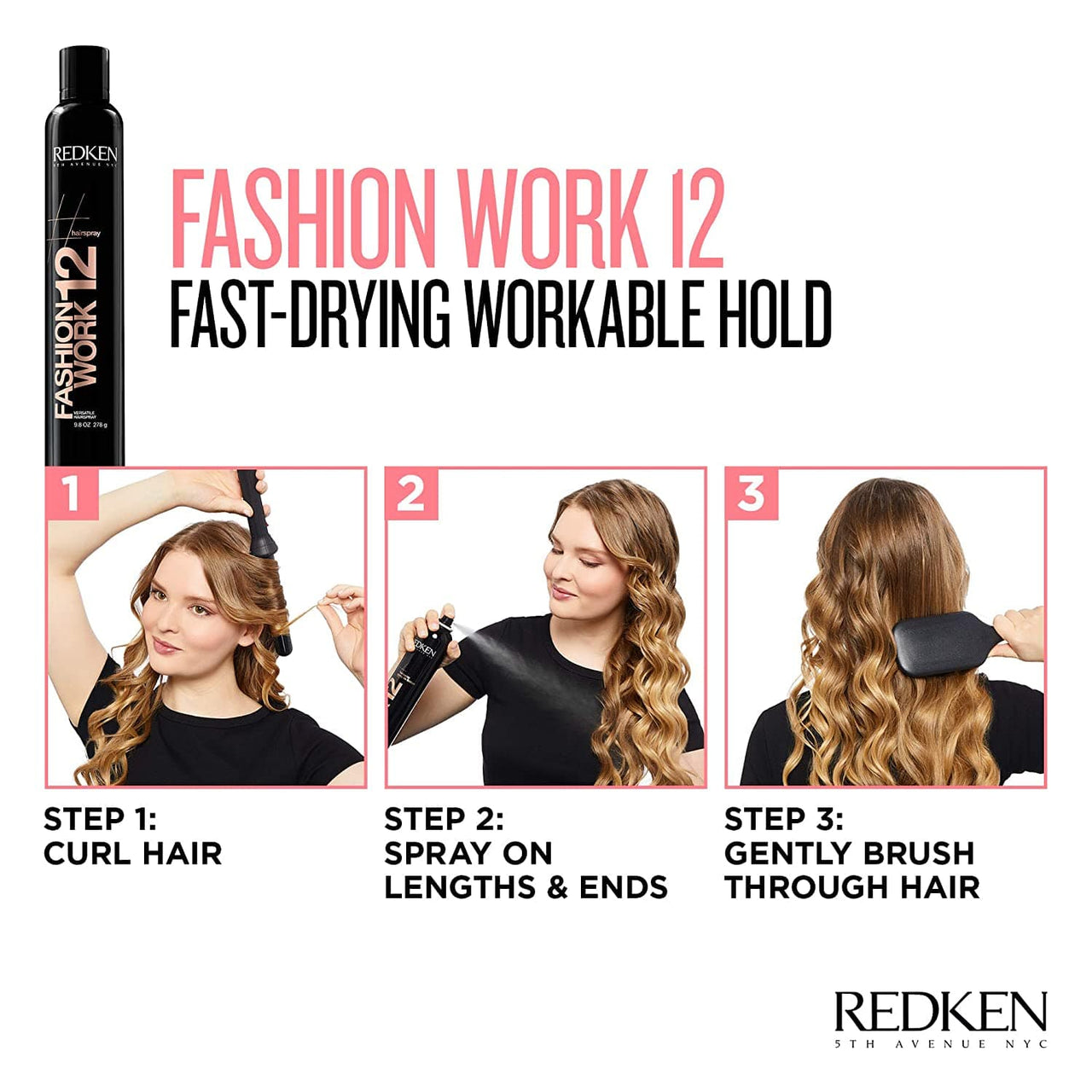 REDKEN_Fashion Work 12 Versatile Hairspray 278g / 9.8oz_Cosmetic World