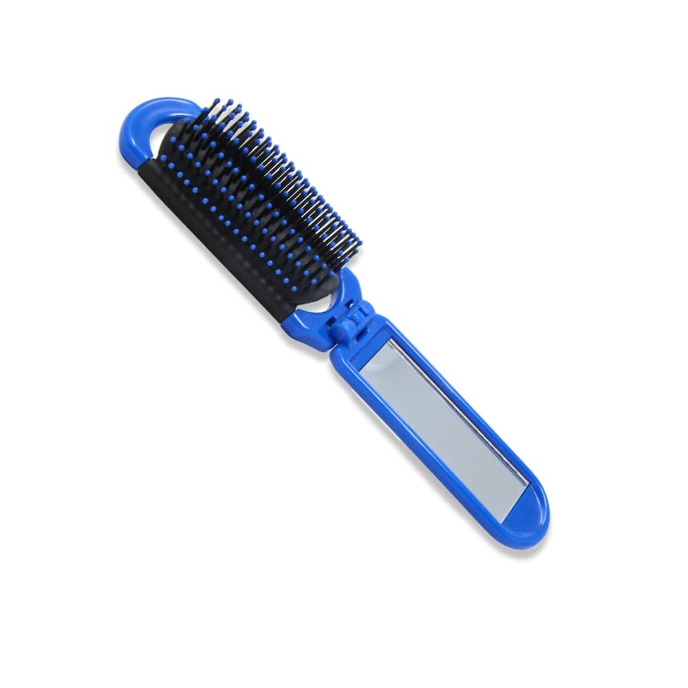KECO_Folding Hair Brushes Comb with Mirror Travel size_Cosmetic World