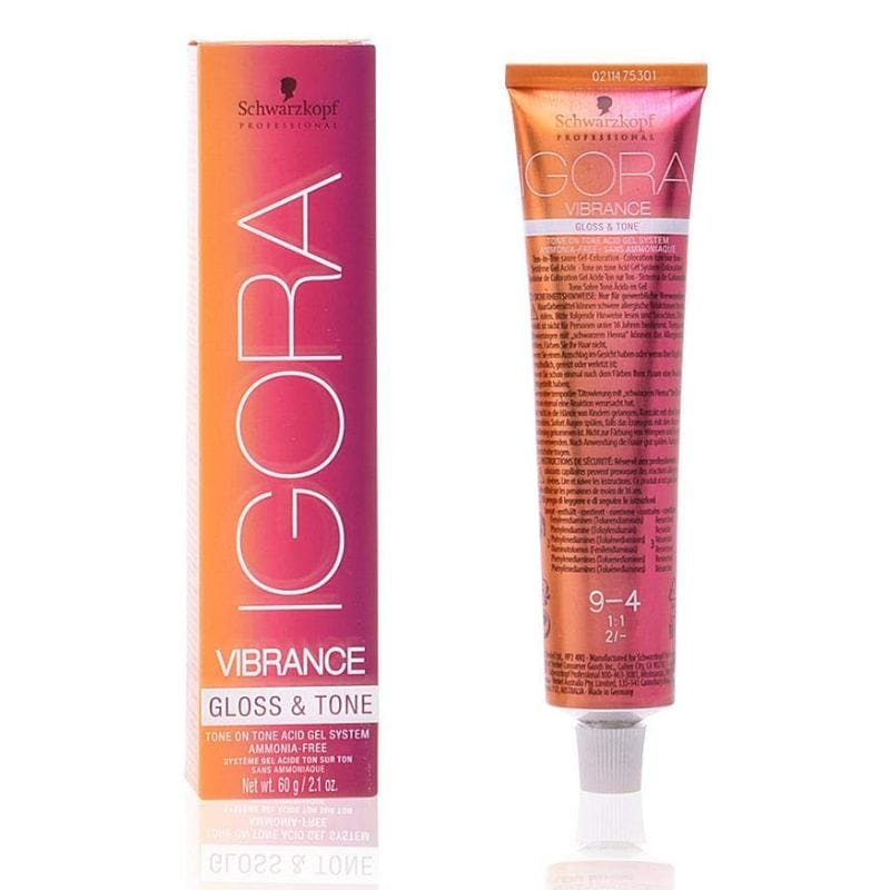 SCHWARZKOPF - IGORA VIBRANCE_Gloss & Tone 7-4 Gel Ammonia-Free Color_Cosmetic World