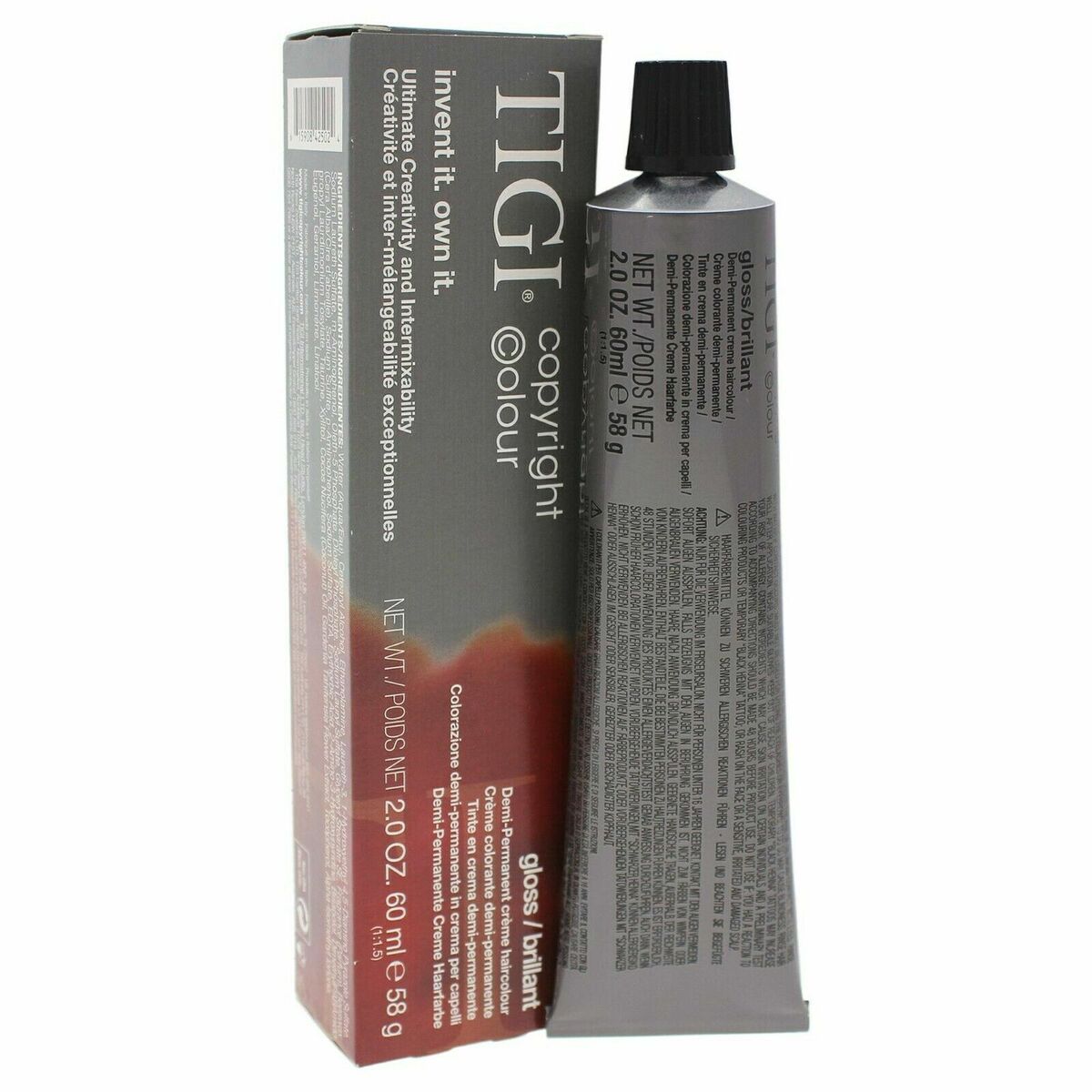 TIGI - COPYRIGHT_Gloss/Brilliant 2/0 | 2N darkest natural brown demi-permanent creme emulsion_Cosmetic World