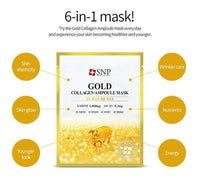 Thumbnail for SNP_Gold Collagen Ampoule Mask 1000mg/24K 0.3mg_Cosmetic World
