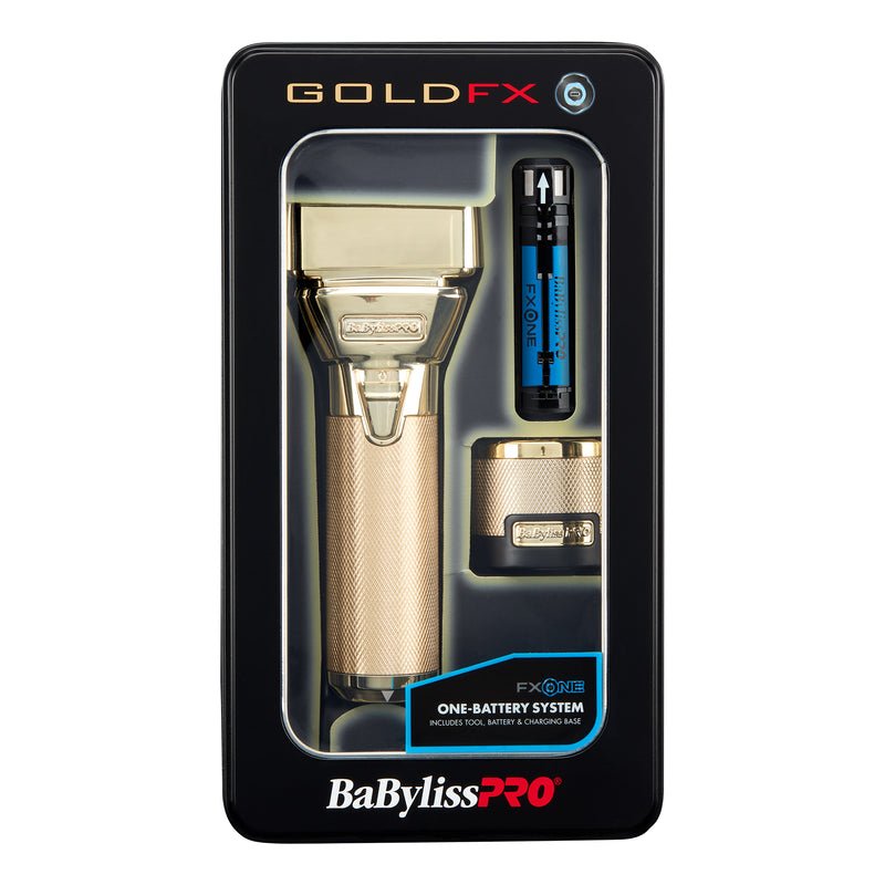 BABYLISS PRO_GoldFX All-Metal Interchangeable Battery Shaver FX79FSG_Cosmetic World