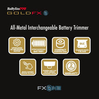 Thumbnail for BABYLISS PRO_GoldFX All-Metal Interchangeable-Battery Trimmer FX799G_Cosmetic World