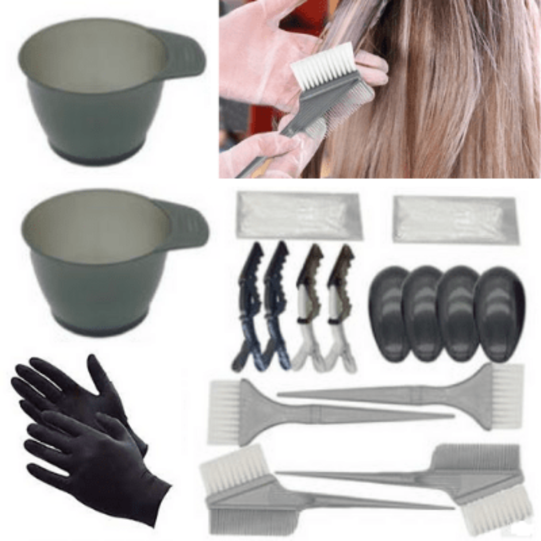 Hair Colour Tool Set 19pcs | cosmeticworld.ca