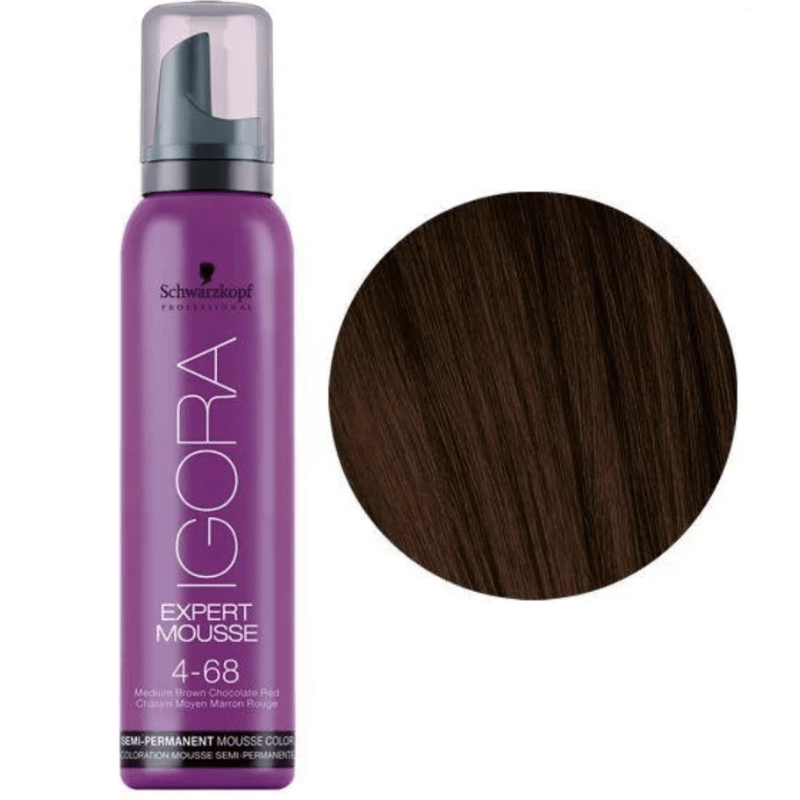 SCHWARZKOPF - IGORA_Igora Expert Mousse 4-68 Medium Brown Chocolate Red_Cosmetic World