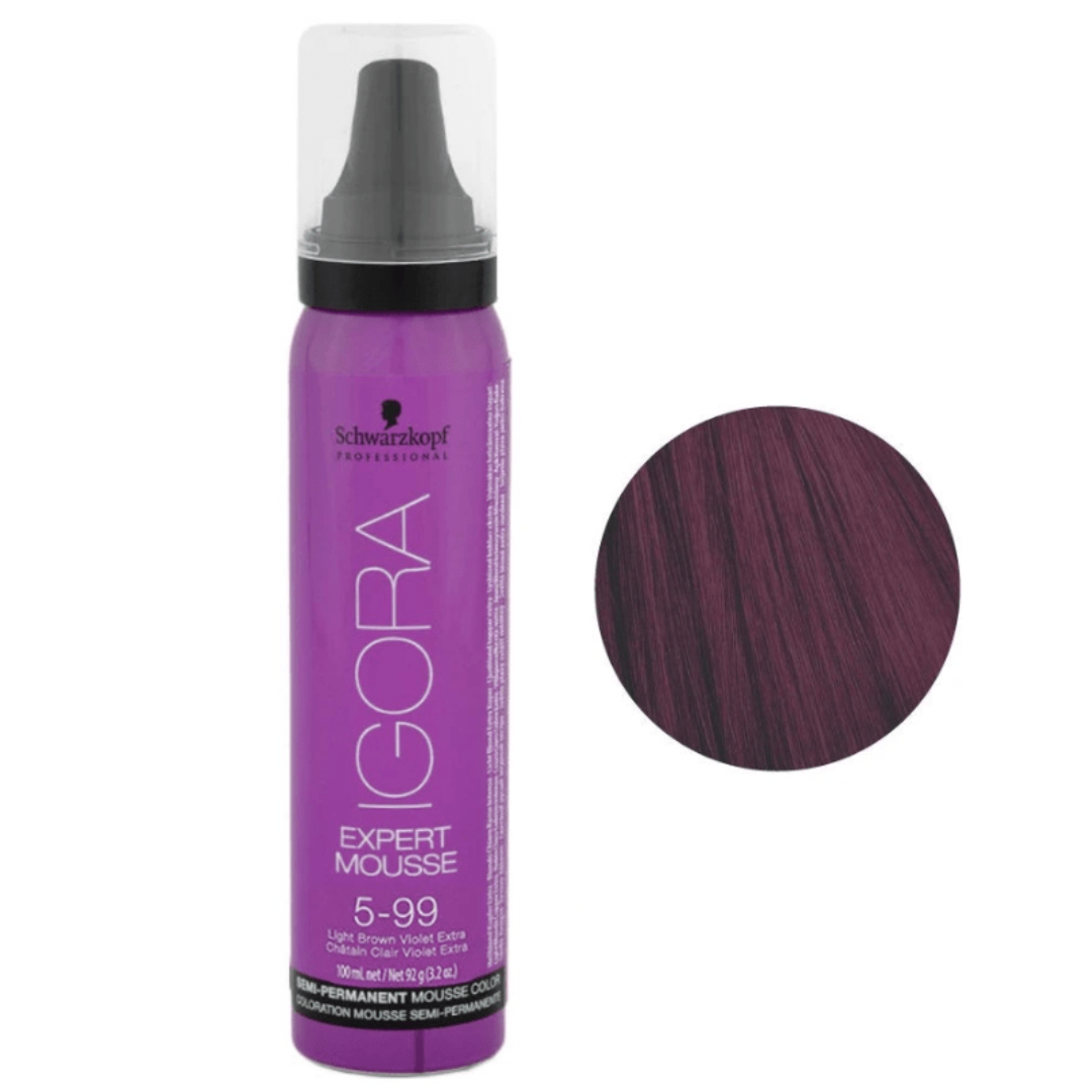 SCHWARZKOPF - IGORA_Igora Expert Mousse 5-99 Light Brown Violet Extra_Cosmetic World