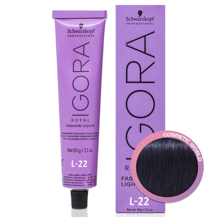 SCHWARZKOPF - IGORA ROYAL_Igora Royal Fashion Lights L-22 Ash Extra_Cosmetic World