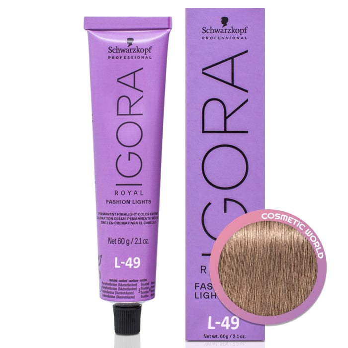 SCHWARZKOPF - IGORA ROYAL_Igora Royal Fashion Lights L-49 Beige Violet_Cosmetic World