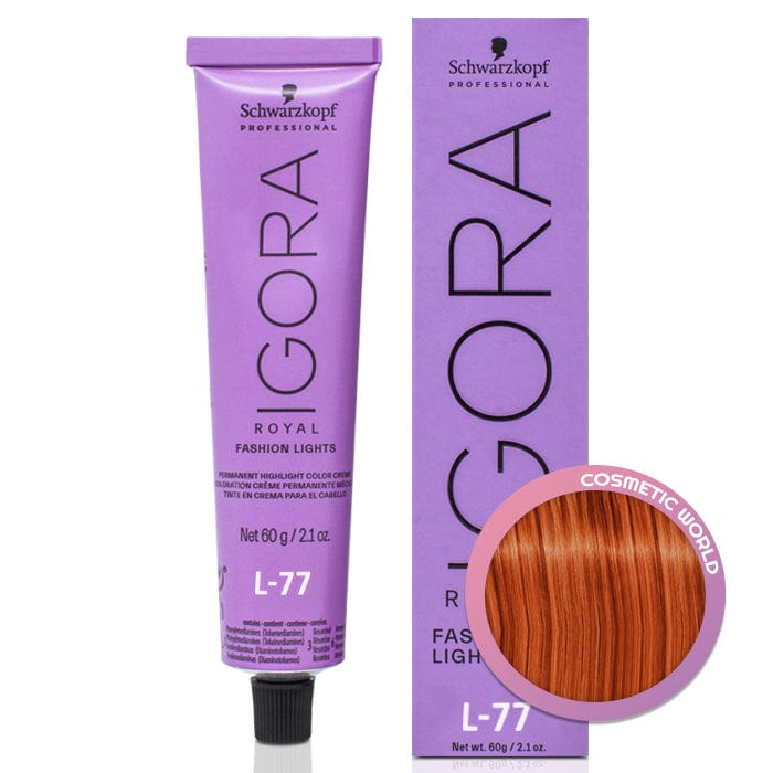 SCHWARZKOPF - IGORA ROYAL_Igora Royal Fashion Lights L-77 Copper Extra_Cosmetic World