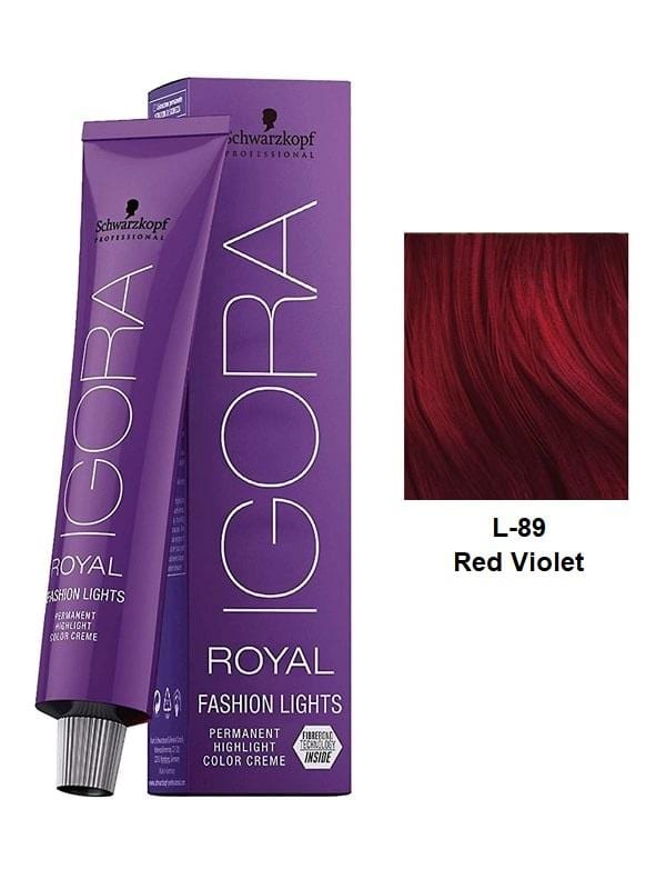 SCHWARZKOPF - IGORA ROYAL_Igora Royal Fashion Lights L-89 Red Violet_Cosmetic World