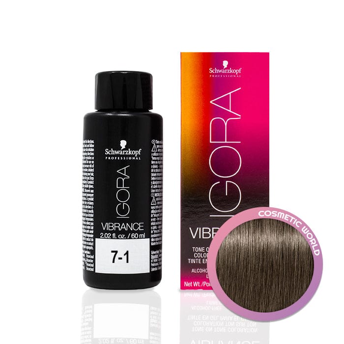 SCHWARZKOPF - IGORA VIBRANCE_Igora Vibrance 7-1 Medium Blonde Cendre_Cosmetic World