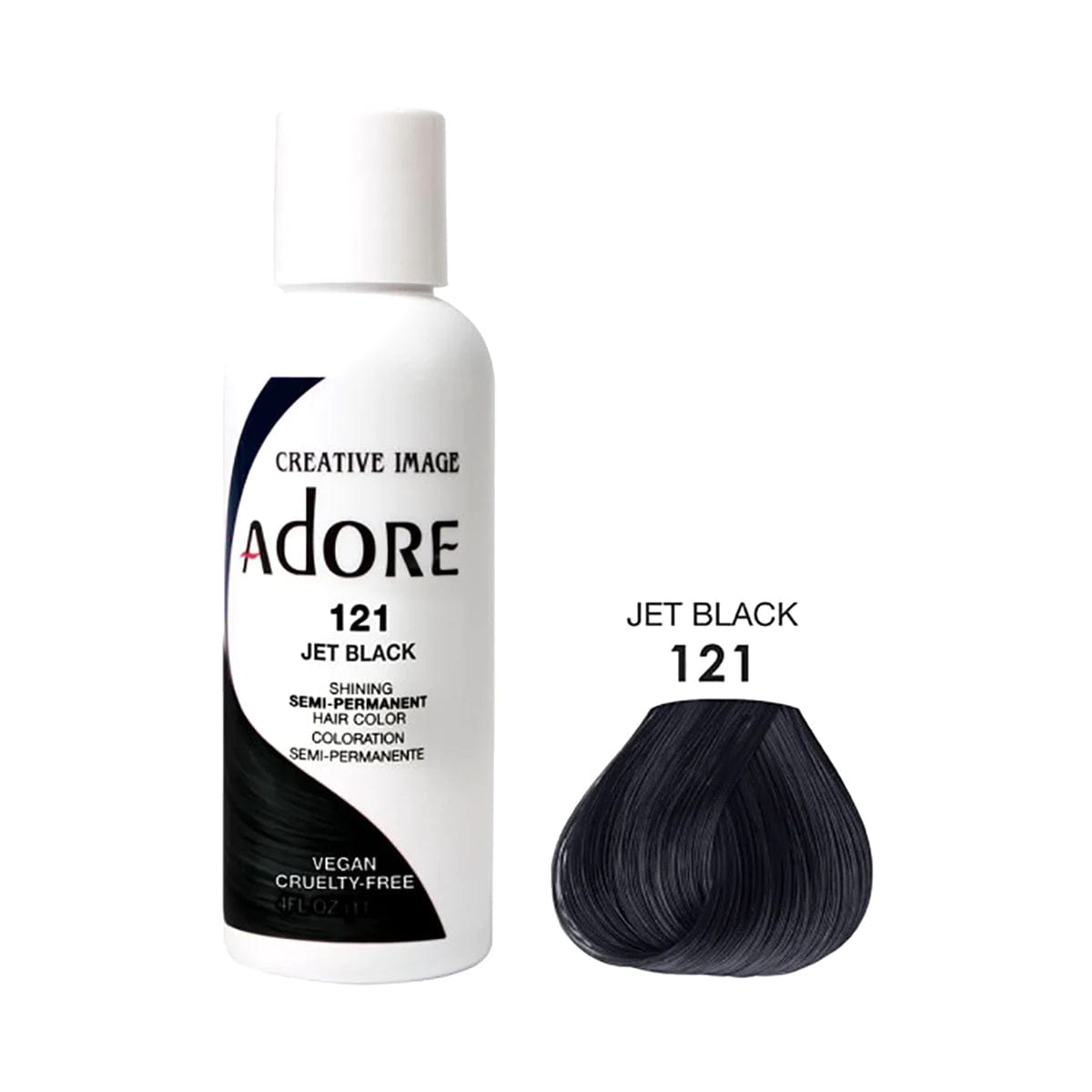 ADORE_Jet Black 121 semi-permanent hair color_Cosmetic World