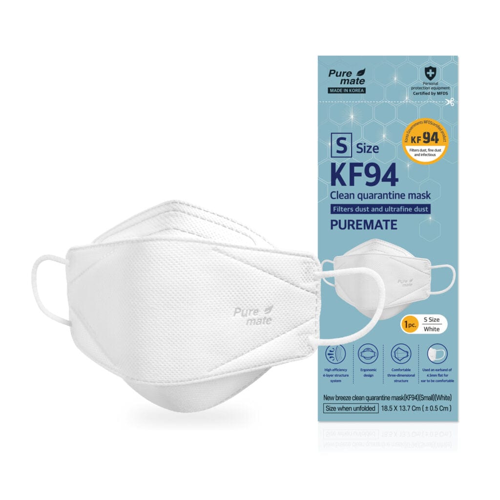 PURE MATE_KF94 Dust Mask (Black/White) (S/M/L)_Cosmetic World