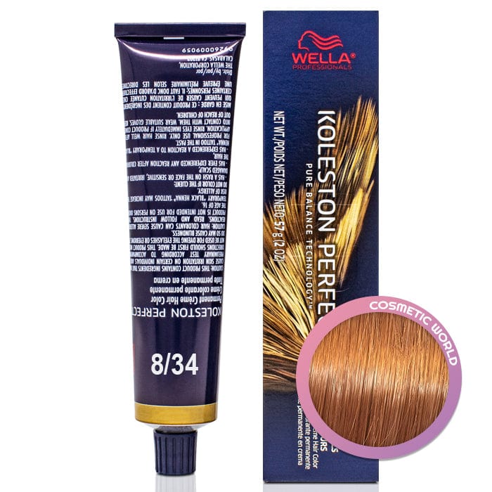 WELLA - KOLESTON PERFECT_Koleston Perfect 8/34 Light Blonde/Gold Red_Cosmetic World