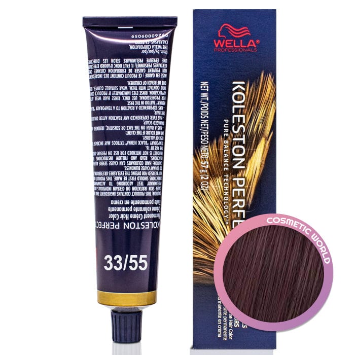 WELLA - KOLESTON PERFECT_Koleston Perfect ME+ 33/55 Intense Dark Brown/Red-Violet 57g / 2oz_Cosmetic World