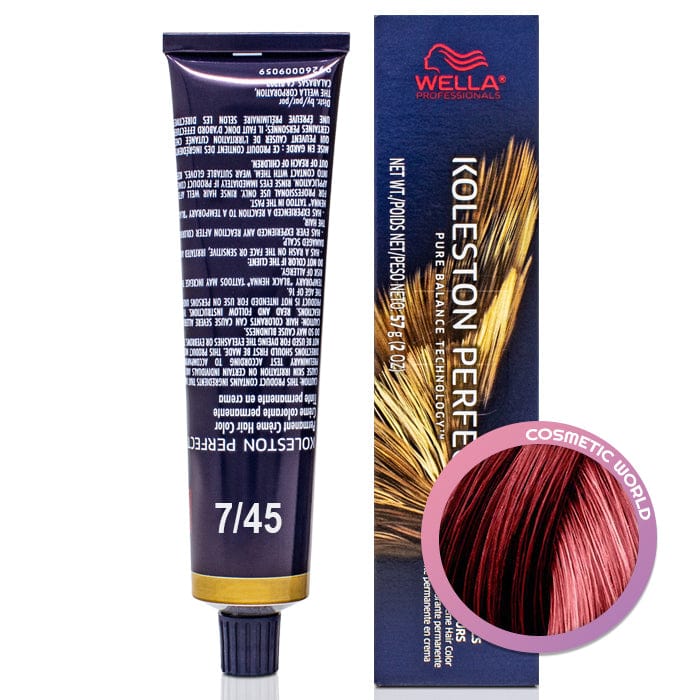 WELLA - KOLESTON PERFECT_Koleston Perfect ME+ 7/45 Medium Blonde/Red Red-Violet 57g / 2oz_Cosmetic World