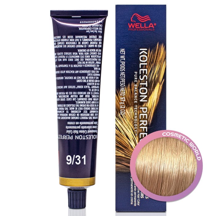 WELLA - KOLESTON PERFECT_Koleston Perfect ME+ 9/31 Very Light Blonde/Gold Ash_Cosmetic World