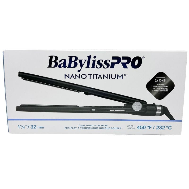 BABYLISS PRO_Nano Titanium Dual Ionic Flat Iron 1-1/4"_Cosmetic World