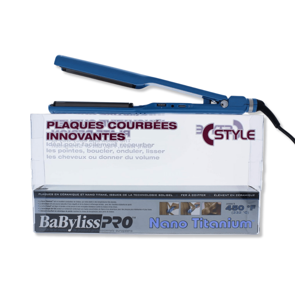 BABYLISS PRO_Nano Titanium Innovative Curved Plate Straightner_Cosmetic World