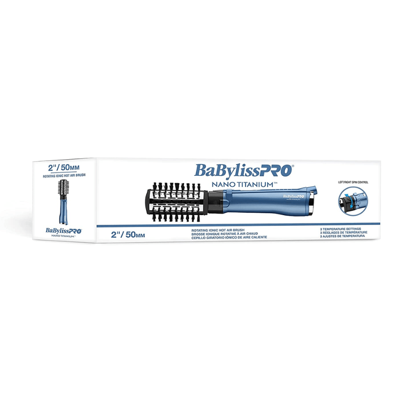 BaByliss Nano Titanium Rotate Ionic Hot Air Brush cosmeticworld