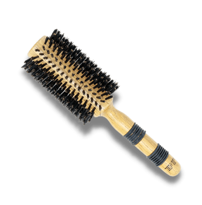 REJUVEN8_Natural Boar Bristle Round Brush 6 cm / 2.36" wide long Large_Cosmetic World