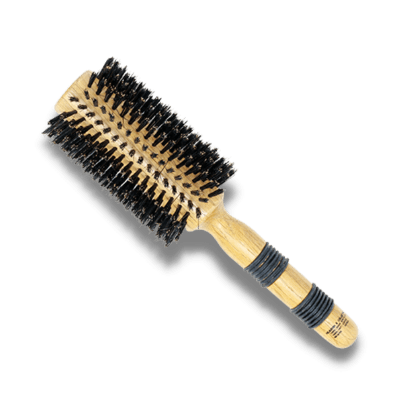 REJUVEN8_Natural Boar Bristle Round Brush 6.5cm wide 23cm long Large_Cosmetic World