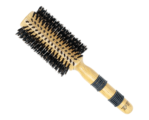 Large boar bristle round brush best sale