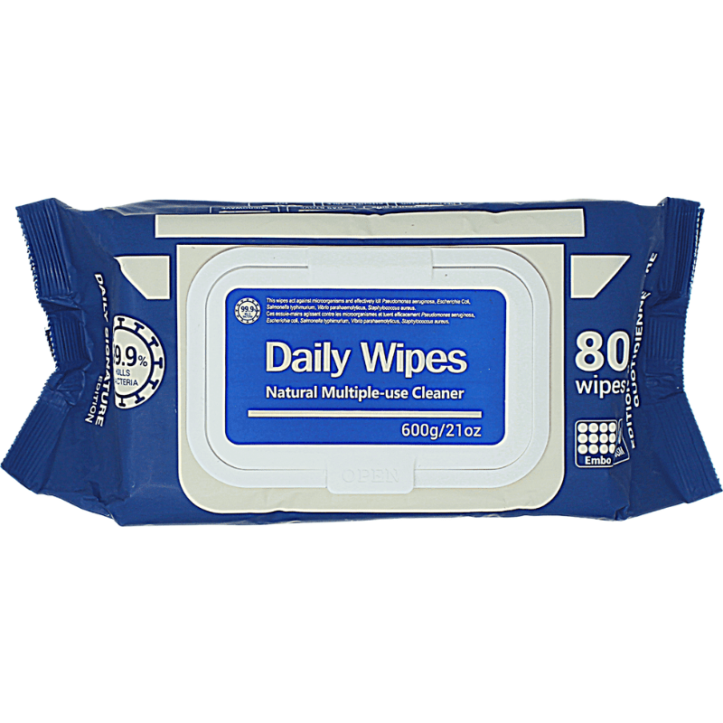 DAILY SIGNATURE_Natural Multi-use Disinfectant Wipes (80 pieces per pack)_Cosmetic World