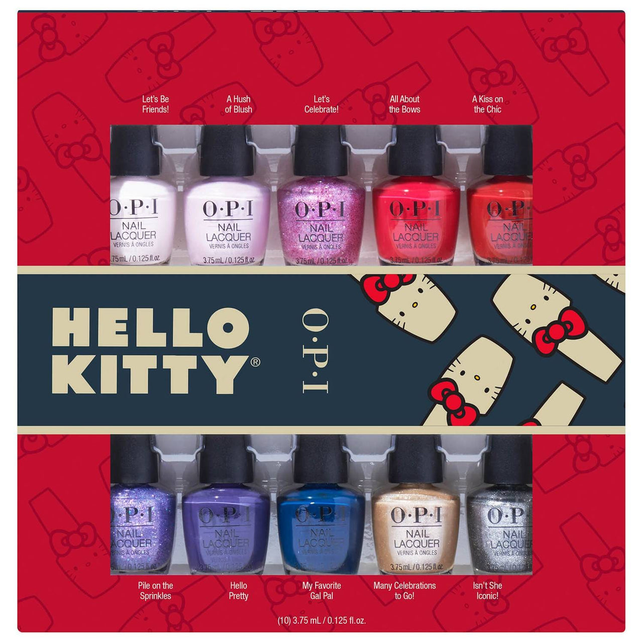 OPI OPI Hello Kitty Limited Edition Nail Polish Mini - 10 Pack ...