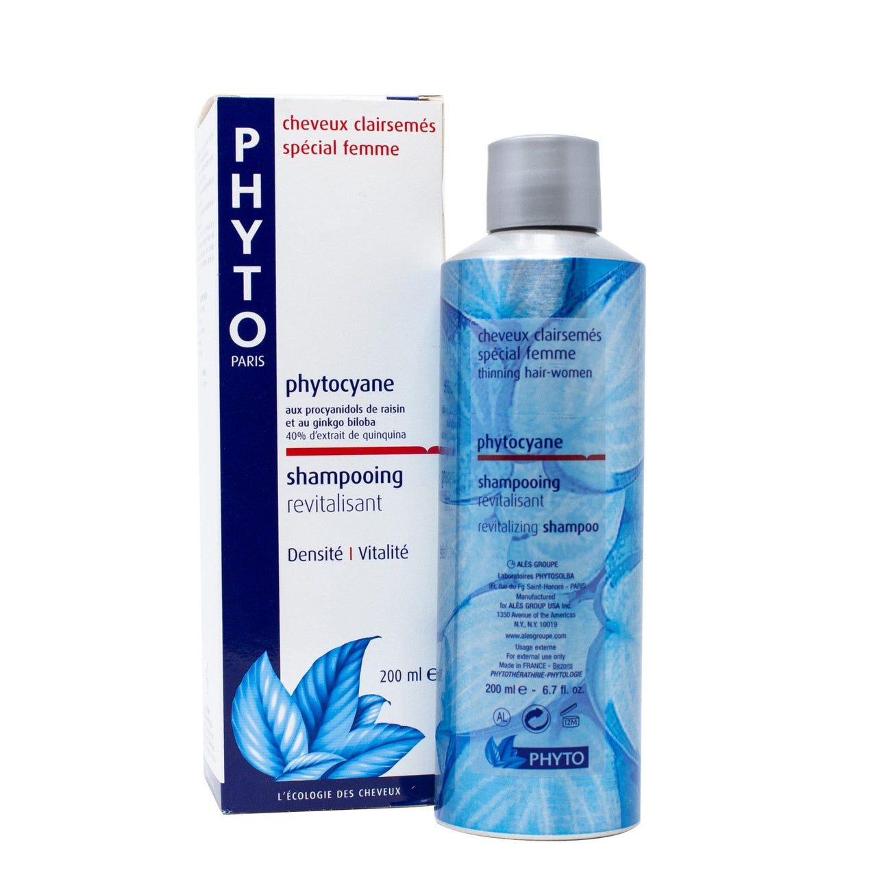Phyto Phytocyane revitalizing shampoo | cosmeticworld.ca