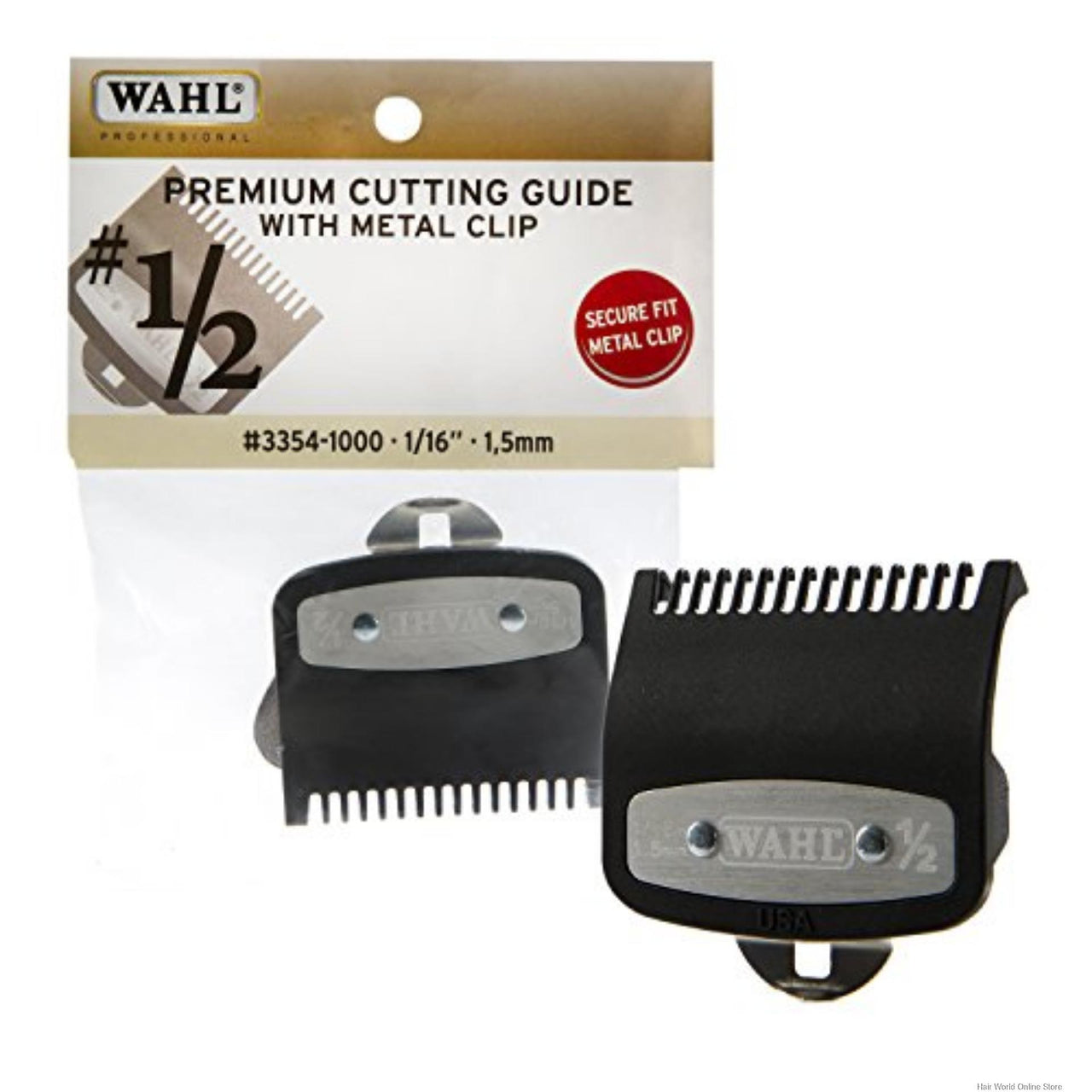WAHL PROFESSIONAL_Premium Cutting Guide #1/2 (1/16", 1.5mm) w/ Metal Clip_Cosmetic World