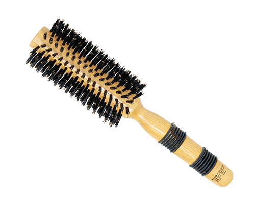 REJUVEN8_Round brush - natural boar bristle 2.16" / 5.5cm wide Medium_Cosmetic World