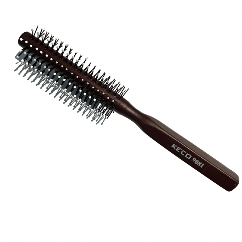 KECO_Round Tip Wooden Round Brush 4cm/1" (9081)_Cosmetic World