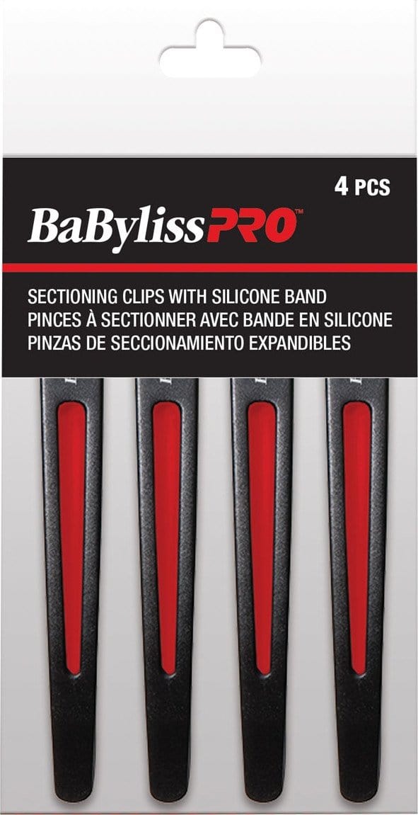 BABYLISS PRO_Sectioning Clips with Silicone Band_Cosmetic World