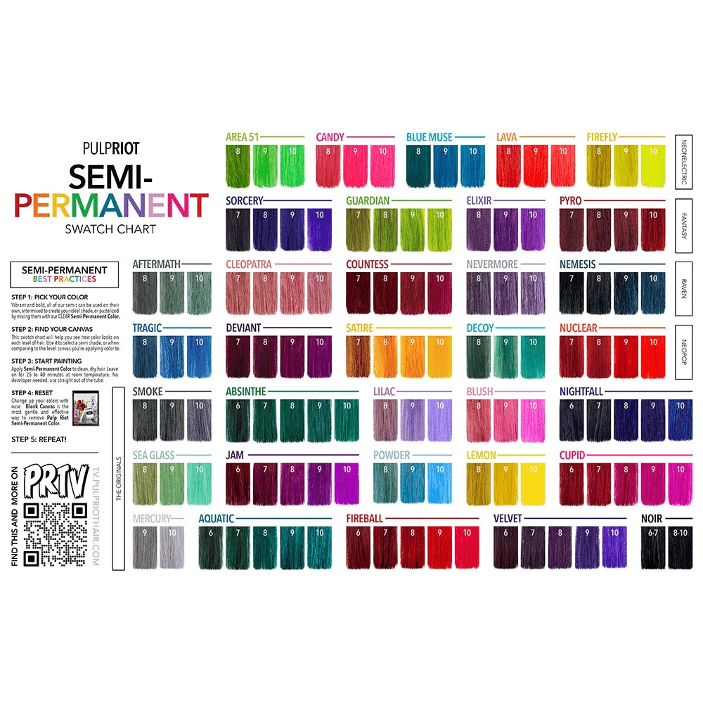 Pulp riot swatches deals