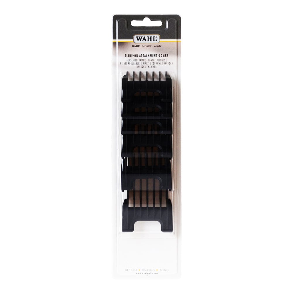 WAHL PROFESSIONAL_Slide-On Attachment Combs 6pcs (Model #53158)_Cosmetic World