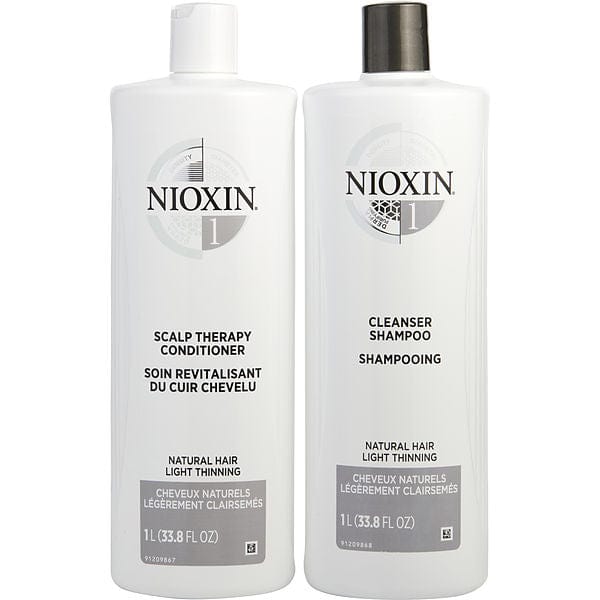 NIOXIN_System 1 Natural Hair Light Thinning Shampoo & Conditioner Duo Set_Cosmetic World