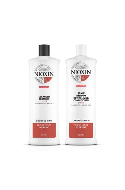 NIOXIN_System 4 Colored Hair Progressed Thinning Shampoo & Conditioner Duo Set_Cosmetic World