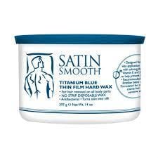 SATIN SMOOTH_Titanium Blue Thin film Hard Wax 397g_Cosmetic World